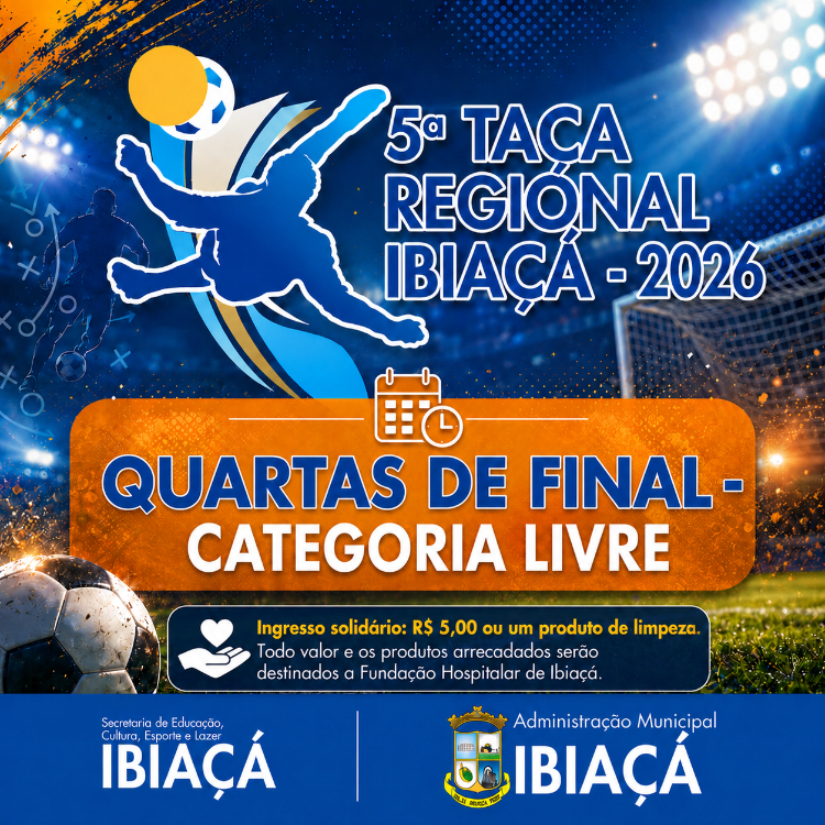 QUARTAS DE FINAL DA 5ª TAÇA REGIONAL DE FUTSAL PROMETEM GRANDES EMOÇÕES EM IBIAÇÁ
