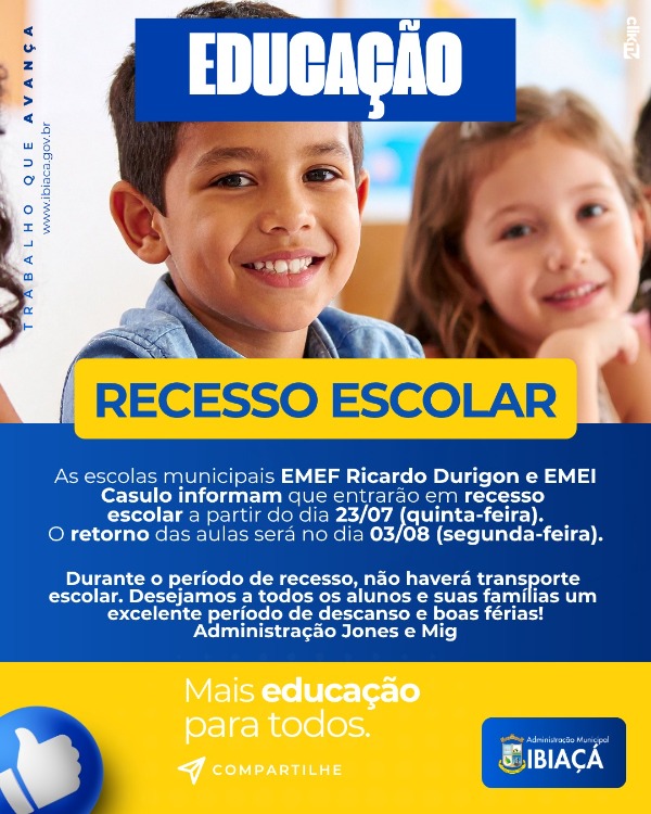 RECESSO ESCOLAR