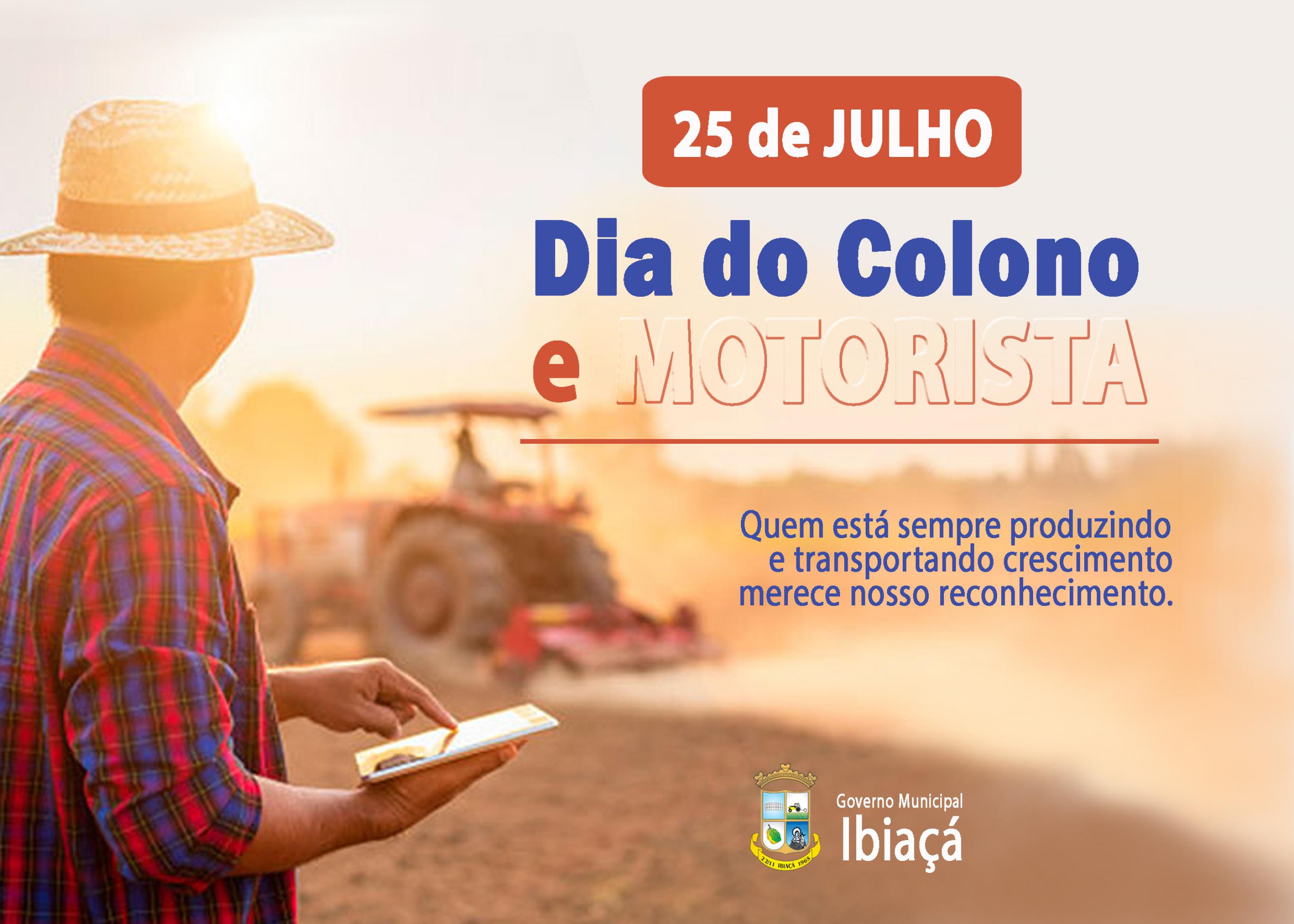 Feliz dia para Colonos e Motoristas. Obrigado pelo crescimento e  desenvolvimento proporcionado. – Prefeitura Municipal de Ibirubá