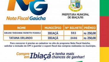 VENCEDORES DA NOTA FISCAL GAÚCHA JANEIRO – 2023